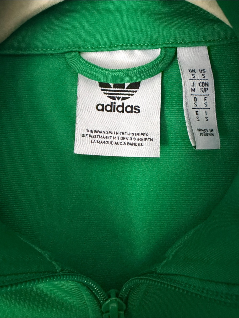 adidas Firebird track jacket- Kelly Green. Men’s size Small - Picture 2 of 3
